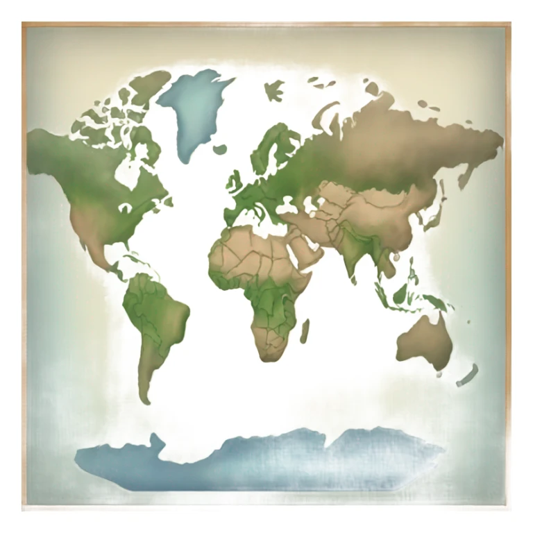 map of the world  sticker