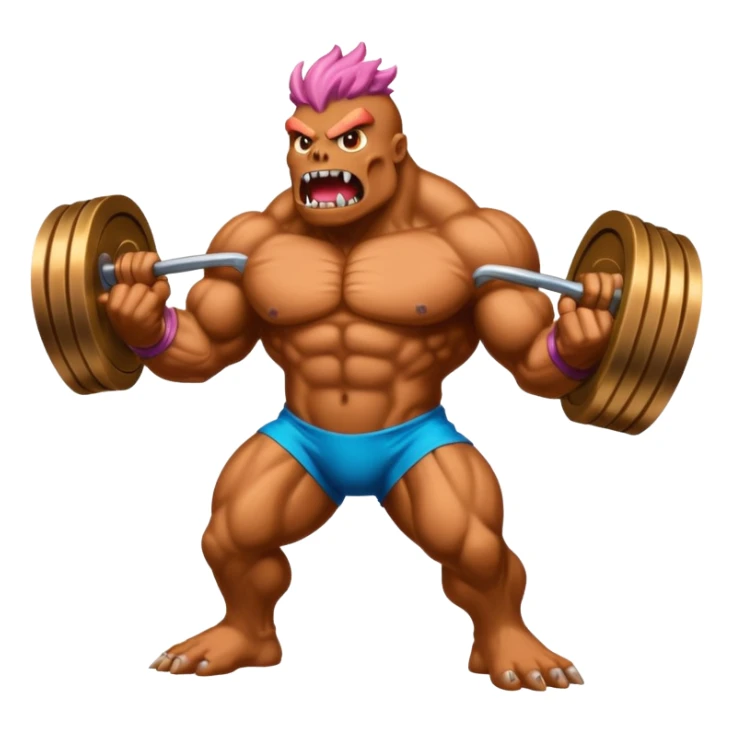A monster that could destroy 1000 universe in 1 second and very buff full body sticker