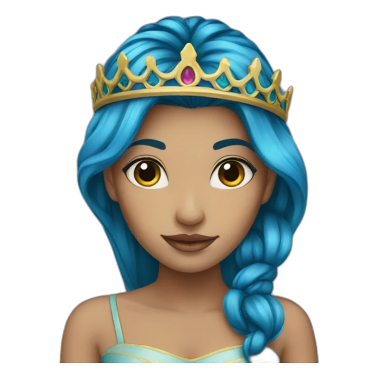 blue-hair-princess sticker