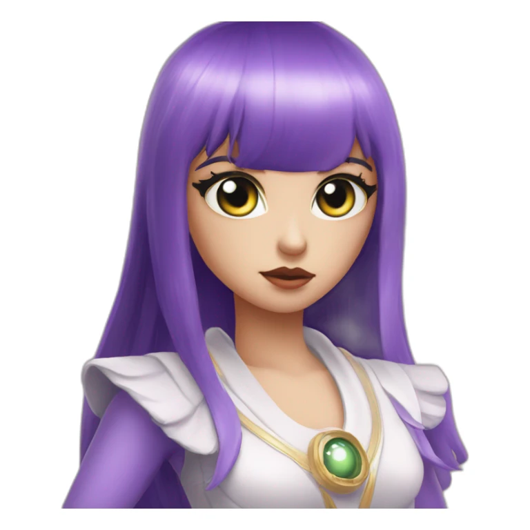 majestic godly violet iris eyeball serious intense symmetrical knowledgable sticker