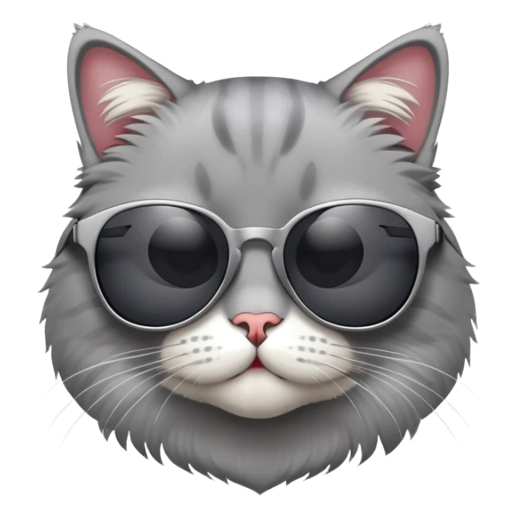 Cat with sunglasses sticker