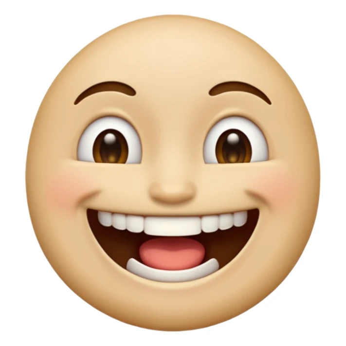 Make emoji who look like he has full mouth  sticker