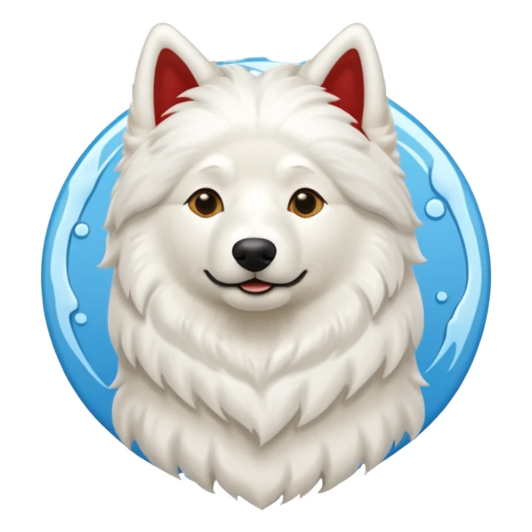 Haz a un samoyedo con mezcla de leon sticker