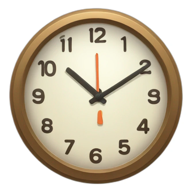 clock with a break to mean you take a break to rest sticker