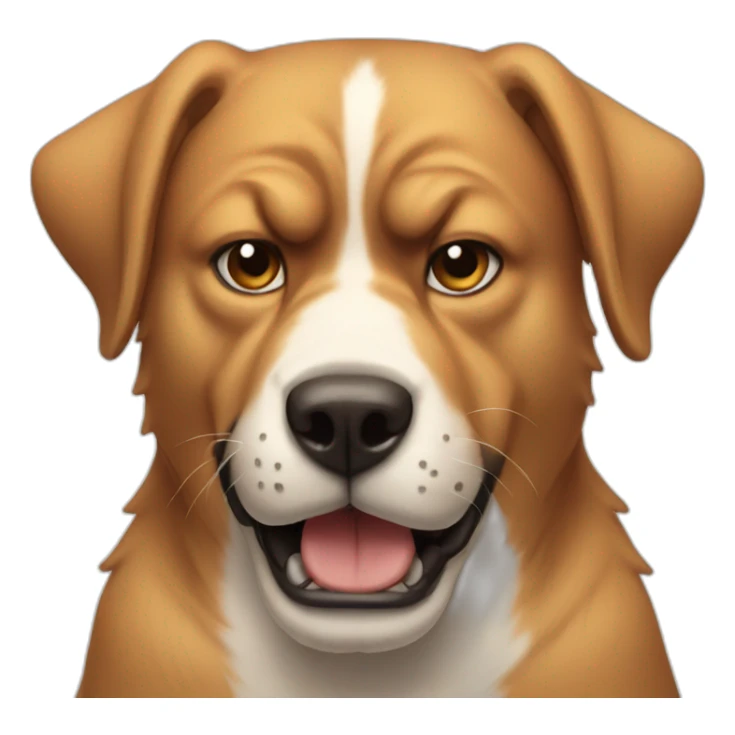 Angry dog sticker