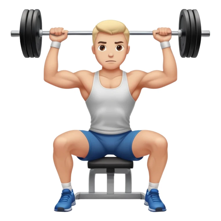 A focused athlete using a gym machine, lifting weights with determination. The gym has modern equipment, mirrors reflecting strength, and a motivating atmosphere. The athlete's concentration shows dedication and commitment to fitness sticker