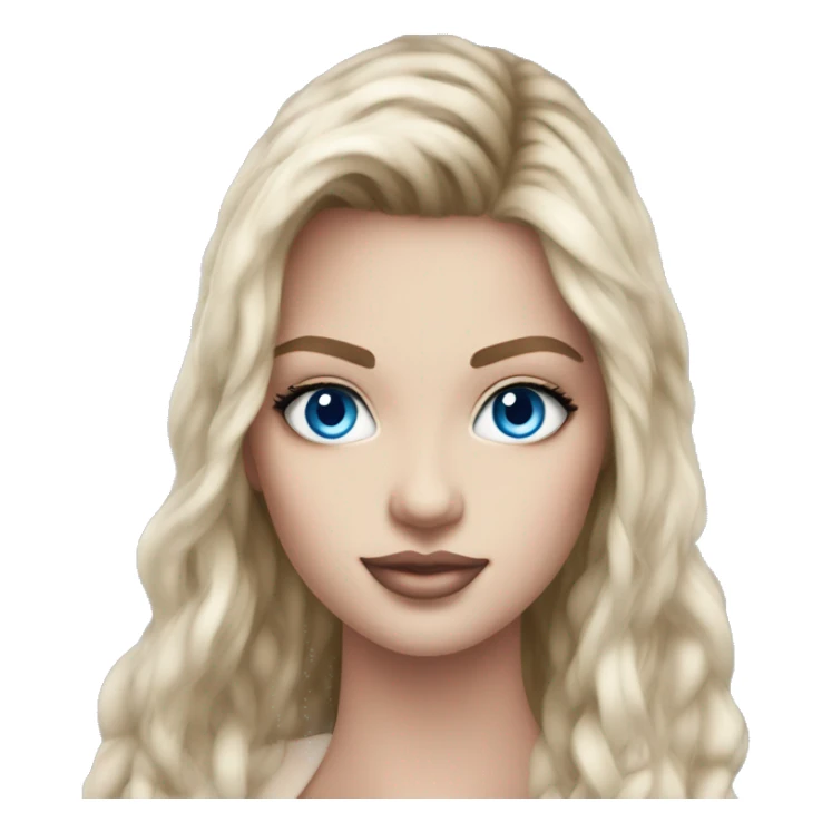 Brume Victoria secret realistic with Blue eyes  sticker