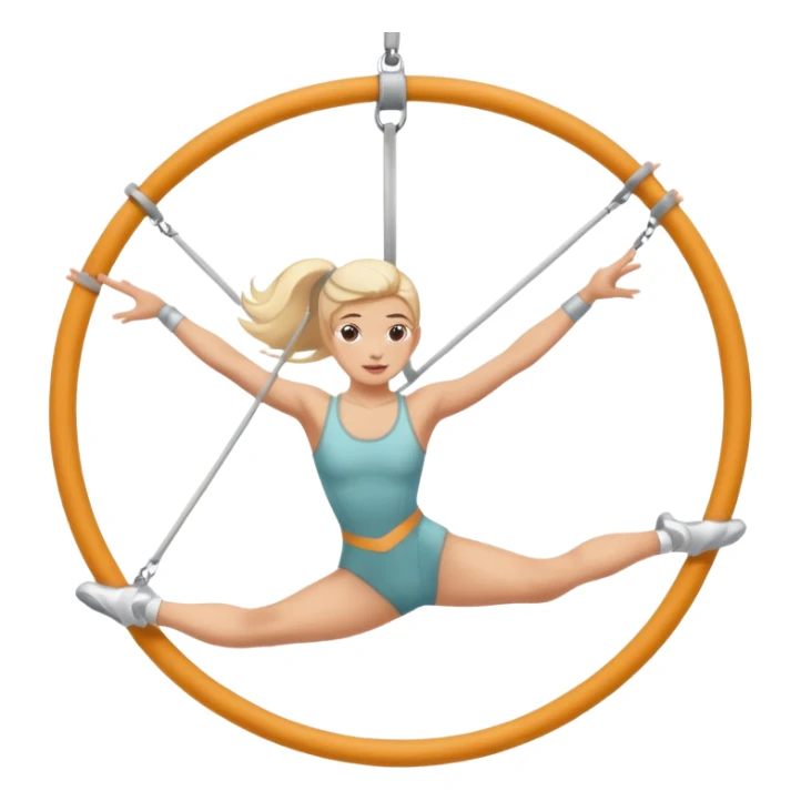 aerial hoop aerialist no colour  sticker