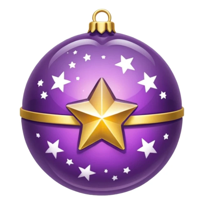 Bola de cristal roxa com estrela dourada brilhante dentro sticker