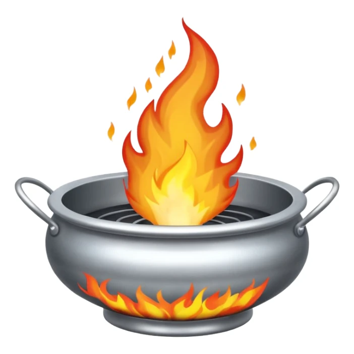 can you make a silver fire basin with a fire coming out of the top sticker