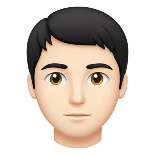 artist caucasian male black hair young man  sticker