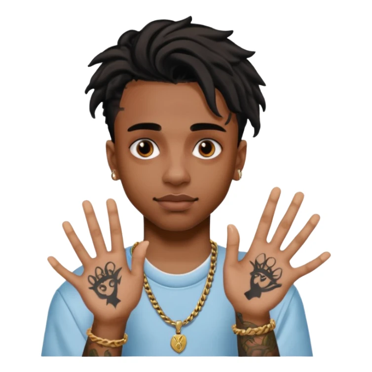 Playboi carti yvl hand  sticker