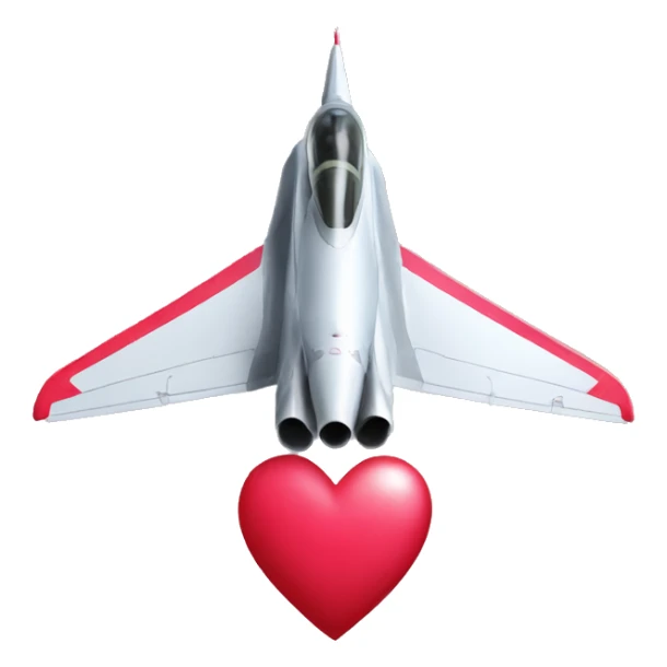  Valentine’s Day fighter jet sticker