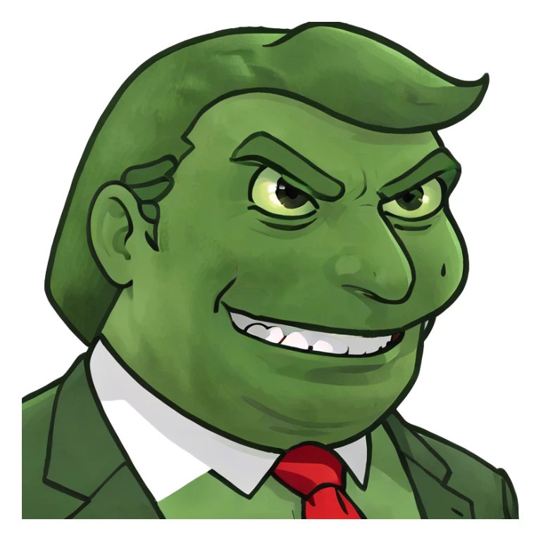 donald trump  evil sticker