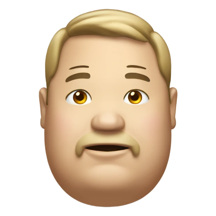 fat man emoji sticker