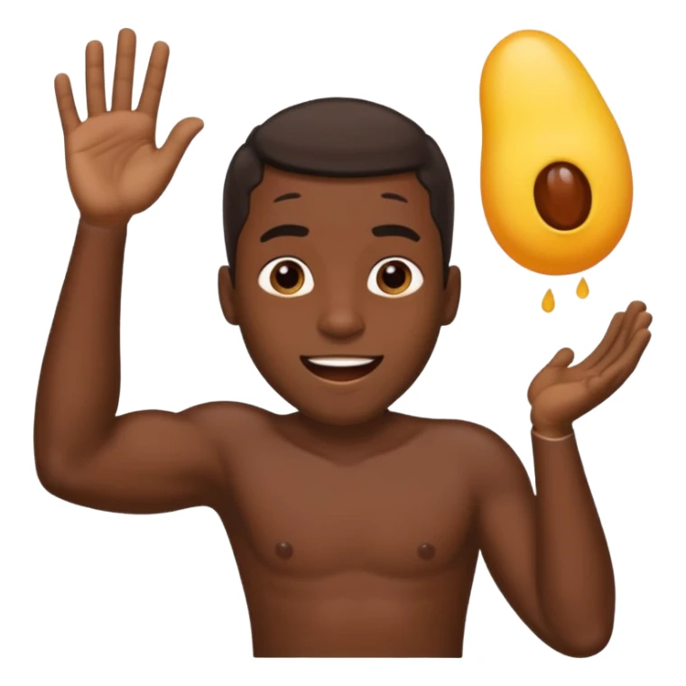 Black guy stroking his large penis while being excited  sticker