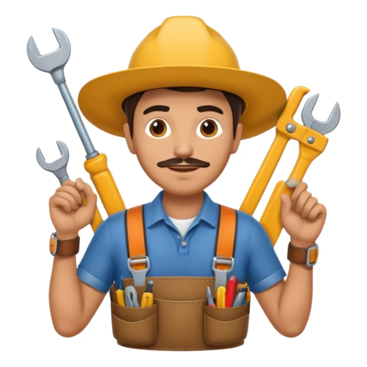 good looking Mexican thin handyman sticker