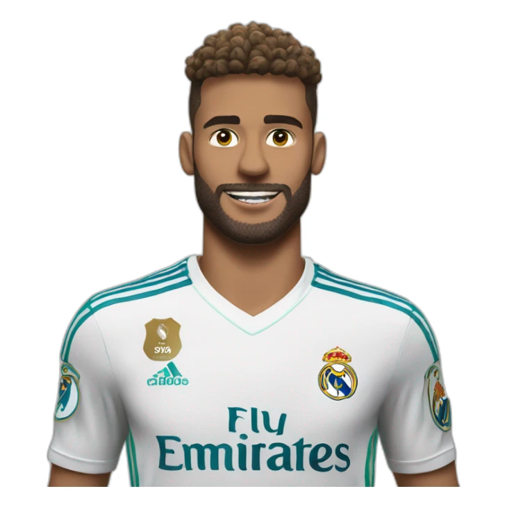 Fais un emoji du maillot du real madrid sticker