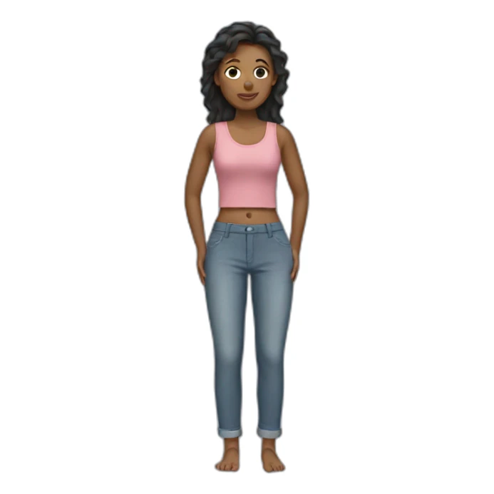 Woman with pants sticker