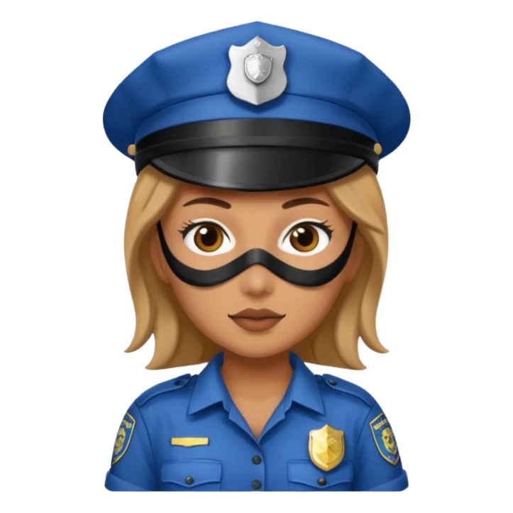 thief with police hat, thief mask,prison dress. sticker