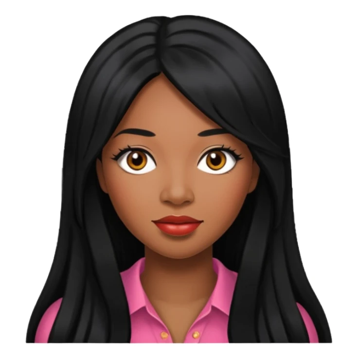 Tiffany Pollard with long black hair sticker