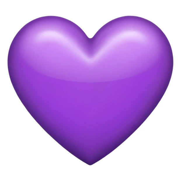A cute Violet-purple heart symbol sticker