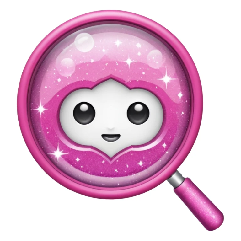 mix light pink dark pink and white girly wifi internet with a magnifying glass sticker