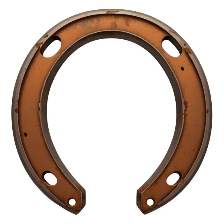 Small pair of brown horseshoes  sticker