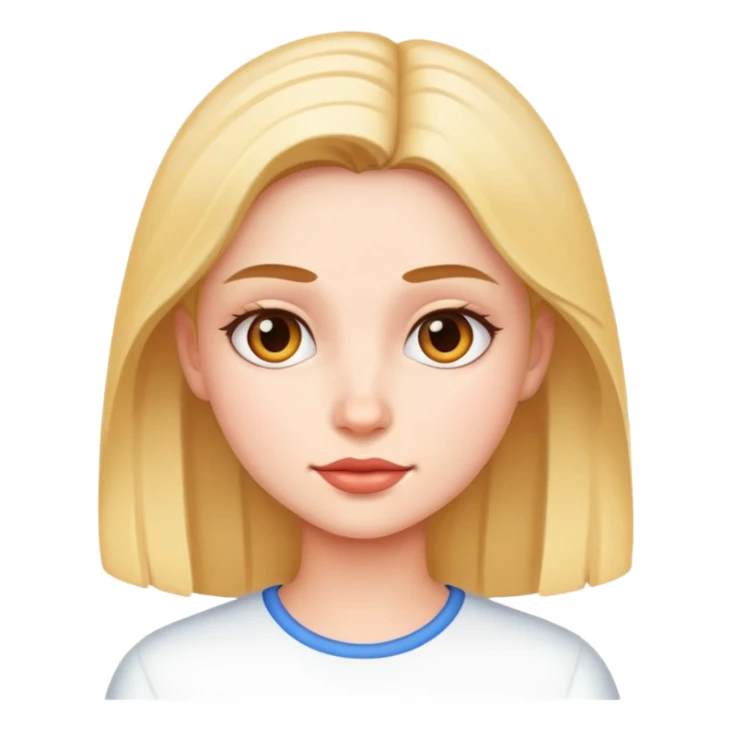 realistic portrait of girl  sticker