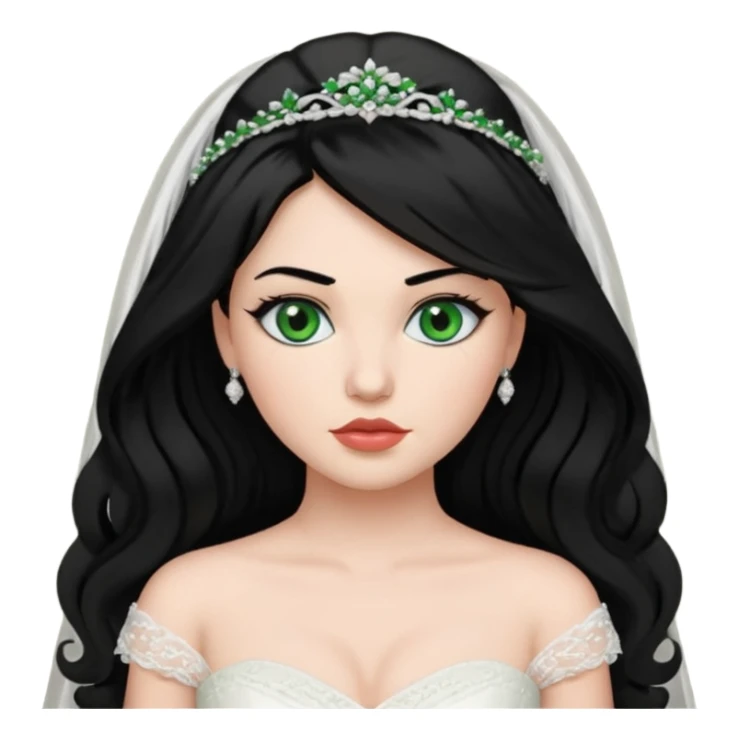 black haired green eyes aesthetic  plump lips  that makes her hair look behind nicole peltz at wedding sticker