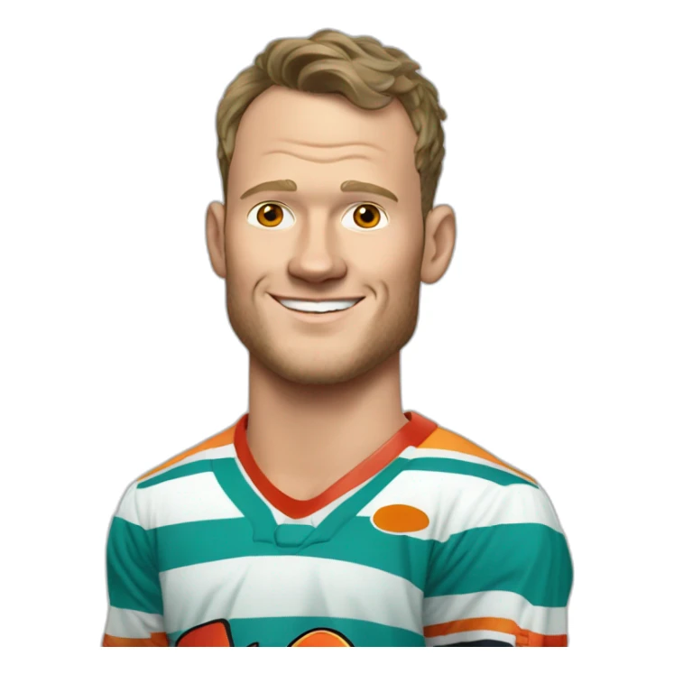 Jonathan Toews as a beach bum  sticker
