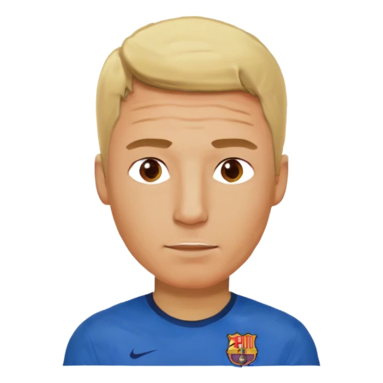 blonde men in barcelona tshirt sticker