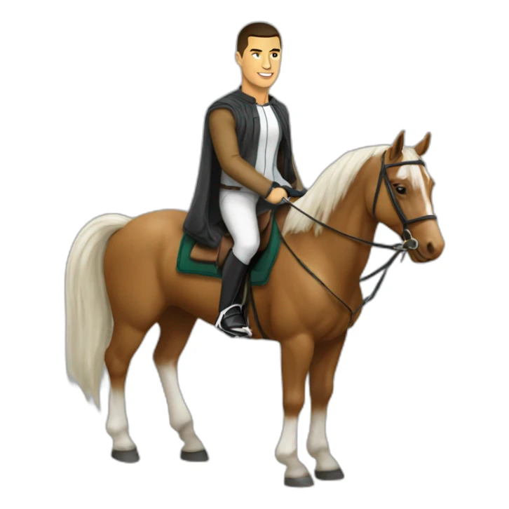 Ronaldo sur un cheval  sticker