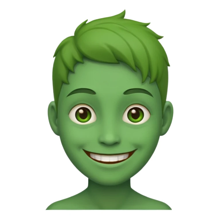 I said green skin not afro sticker