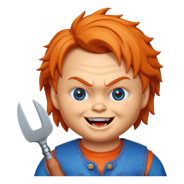 Un emojin de chuky sticker