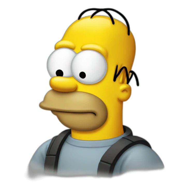 Homer simpson sticker