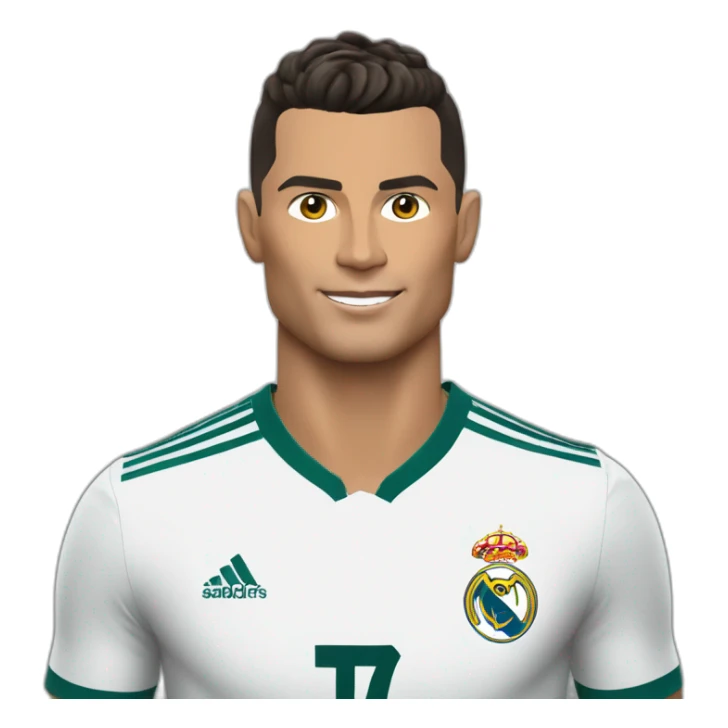 Cr7 avec un maillot al nasser sticker