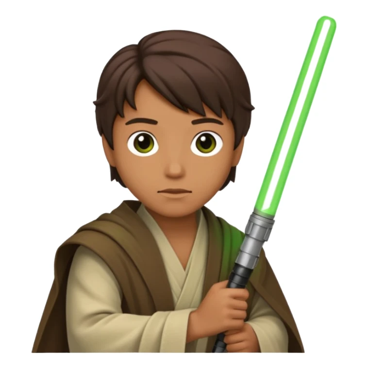 Ios 18, starwars green lightsaber jedi  sticker