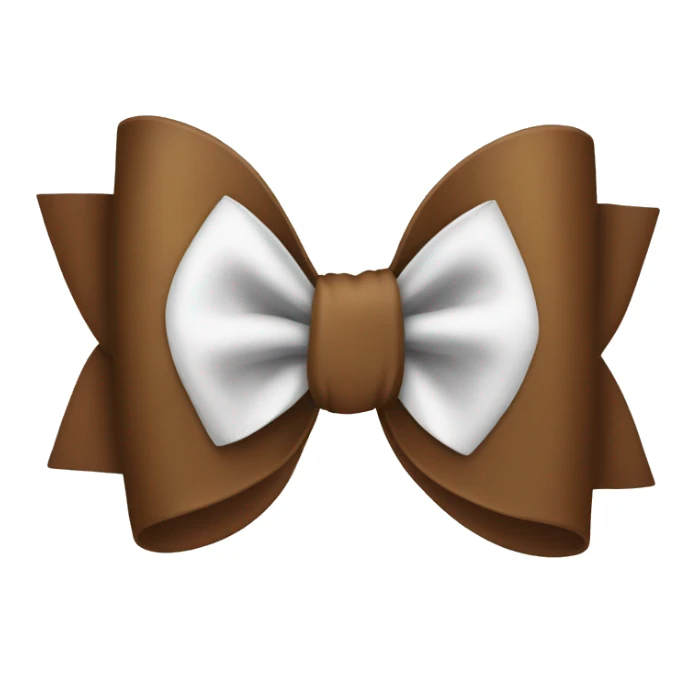 brown bow sticker