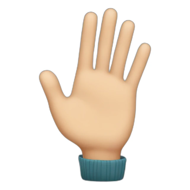 Person saying stop it to a compliment with a hand gesture sticker