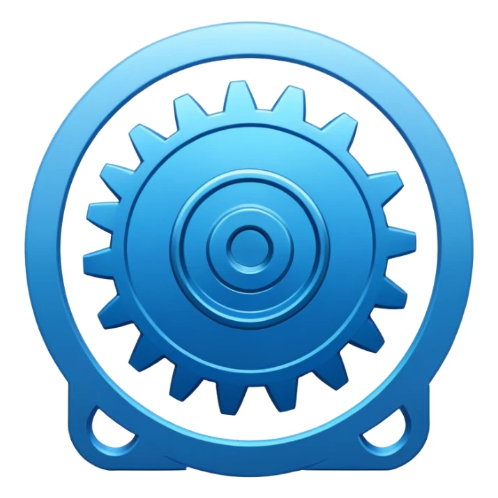 Airtable logo with a gear in the top right corner sticker