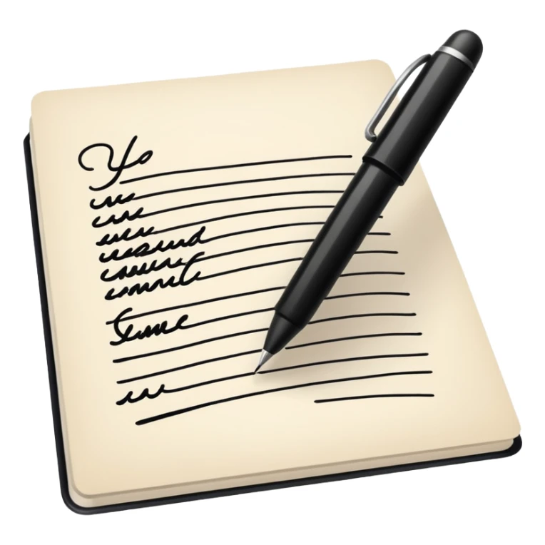 Signature at the bottom of the page sticker