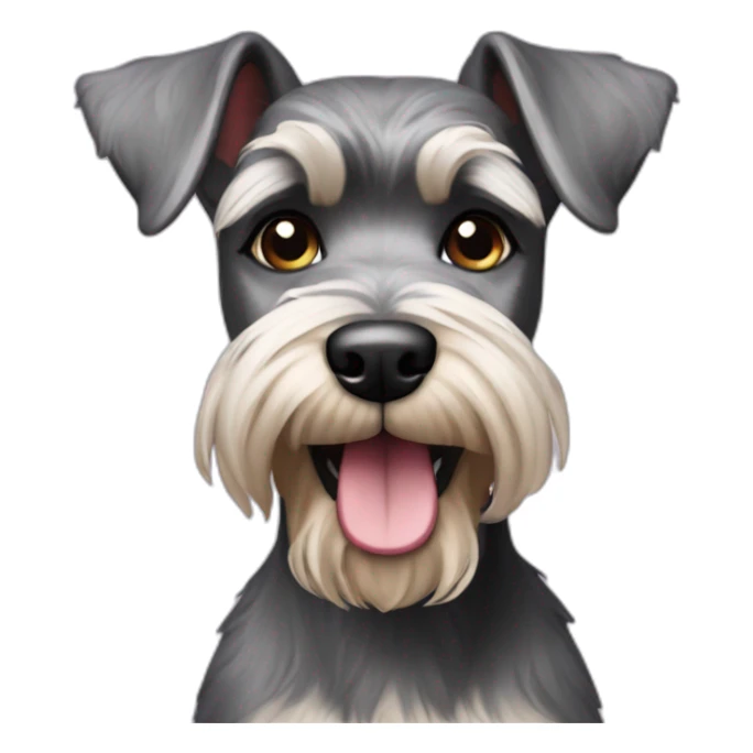 schnauzer dog sweet sixteen  sticker