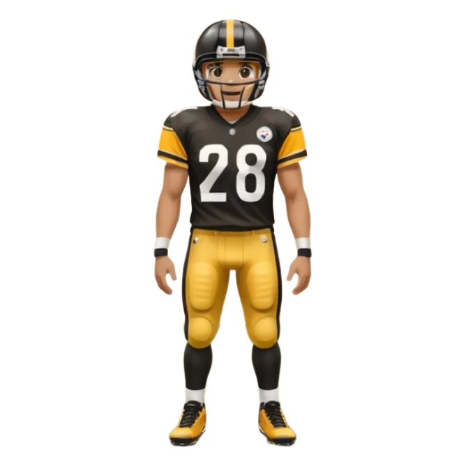 Steelers football team sticker