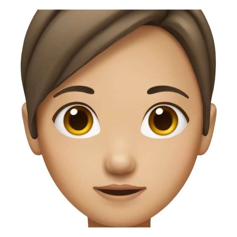 Girl with brown hair wasian  sticker