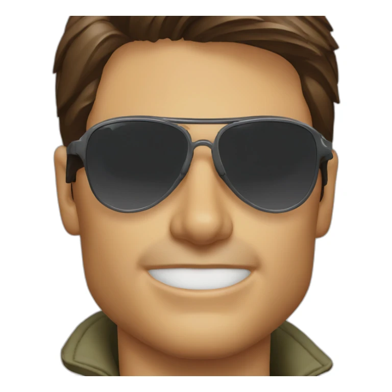tom cruise with sunglasses　of top gun sticker