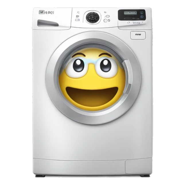 we are electromenager brand, the icon is a washing machine with smile sticker