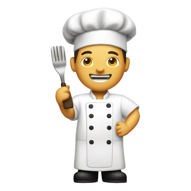 Chef cooking in hibachi restaurant sticker
