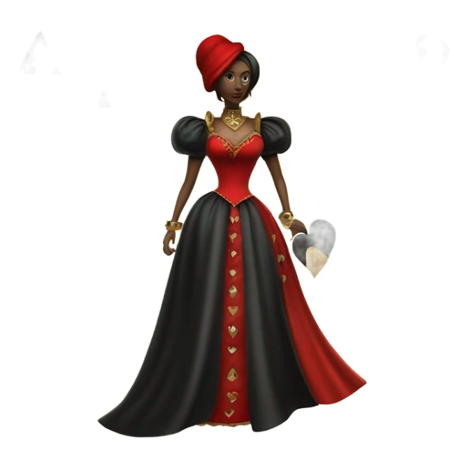 an ace of spades and a queen of hearts sticker