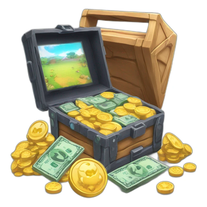Pokemon Game Case Legendary Epic Random Loot Coins Diamonds PokeDollars sticker